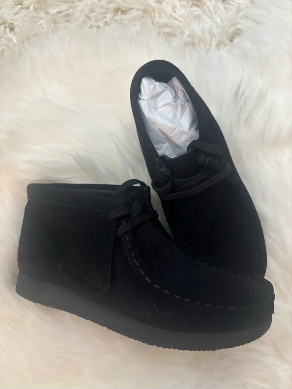 Pre-school Boys  Original Black Suede Clark Wallabee Boot - Classic Casual Style